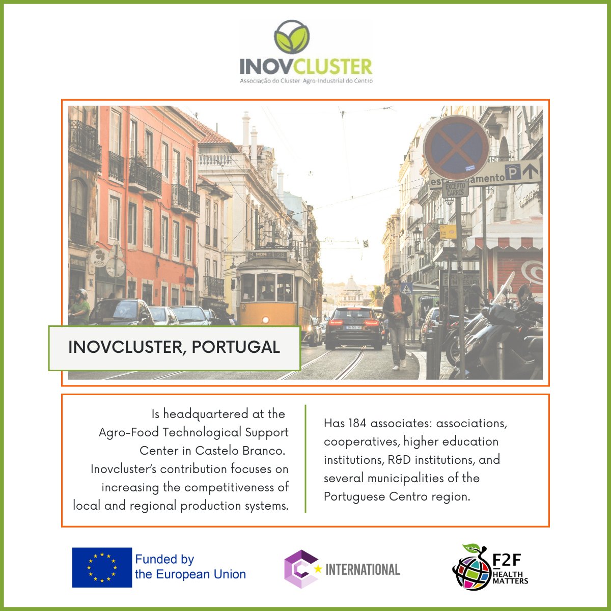 f2f_project's tweet photo. #InovCluster is one of the managing clusters of #F2FHealthMatters  
💭Learn more about #F2FHealthMatters on https://t.co/hvxwQsdyBM  
💭Learn more about #InovCluster #Portugal on httpshttps://en.inovcluster.pt/ https://t.co/7J4lM3XCym