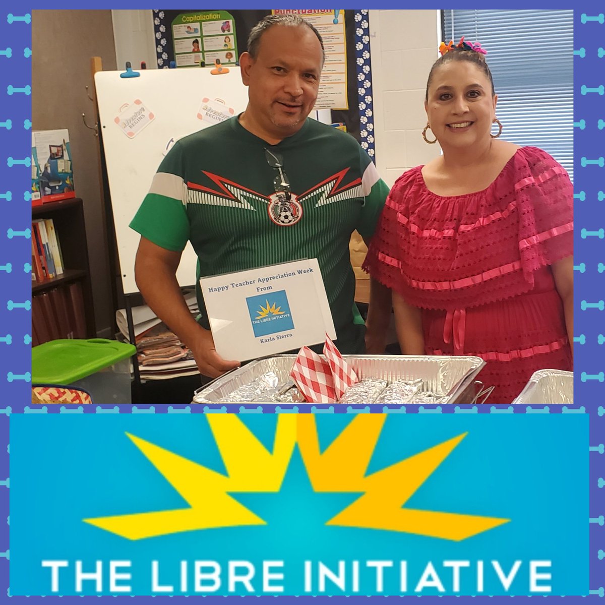 Thankyou <a href="/Cmarquez_EES/">Claudia Marquez</a> <a href="/eviram02_ES/">Enrique Viramontes</a> <a href="/kjmercado96_EES/">Karla J. Berumen</a> @Escontrias_ES &amp; especially all our partnersin Ed.for the delicious food and goodies you provided all this week. Today's Super Chef Burritos provided by <a href="/LIBREinitiative/">The LIBRE Initiative</a> were delicious. #TeamEscontrias #TeacherAppreciationWeek