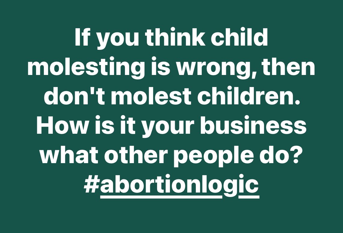 ListenToPete's tweet photo. @SethDillon #abortionlogic https://t.co/tHvjkSI4dF