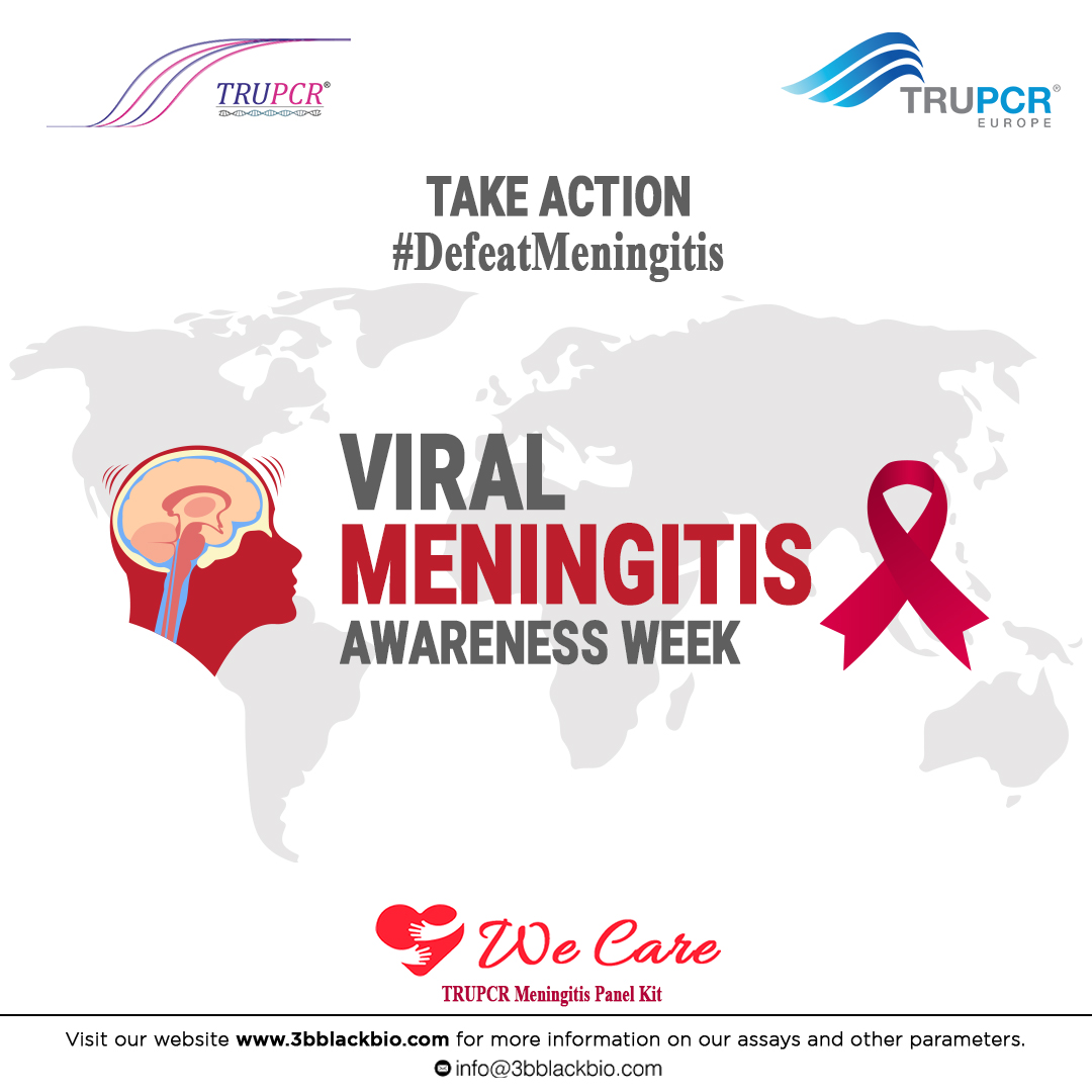 3B_BlackBio's tweet photo. ‘Viral Meningitis Awareness Week 2022' is held from May 2nd to May 8th.
#DefeatMeningitis 

Get In Touch With Us For More Details:

Call - 755 407 7847 / 755 407 6518
Email - info@3bblackbio.com
Visit - https://t.co/iKHFWismcp

#3BBlackBio #TRUPCR #meningitis #viralmeningitis https://t.co/k2F5OLaNcp