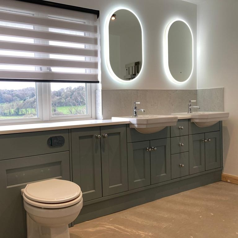 We love a double vanity.... almost as much as we love Fridays!
Have a great weekend all...
(Bathroom designed &amp; installed by us)
💙
#atlantic_complete_collection 
#atlanticbk
#atlantictilegallery
#northdevon
#interiordesign
#home