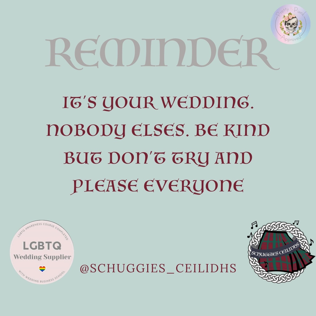 Planning your wedding is a lovely way of bringing two families together....but it can also be difficult to navigate through a tonne of people's opinions and wishes😧
 
#Weddingtips #Weddingtipsandtricks Yourweddingyourway #FestivalWedding #gayweddinginspiration #GroomHacks