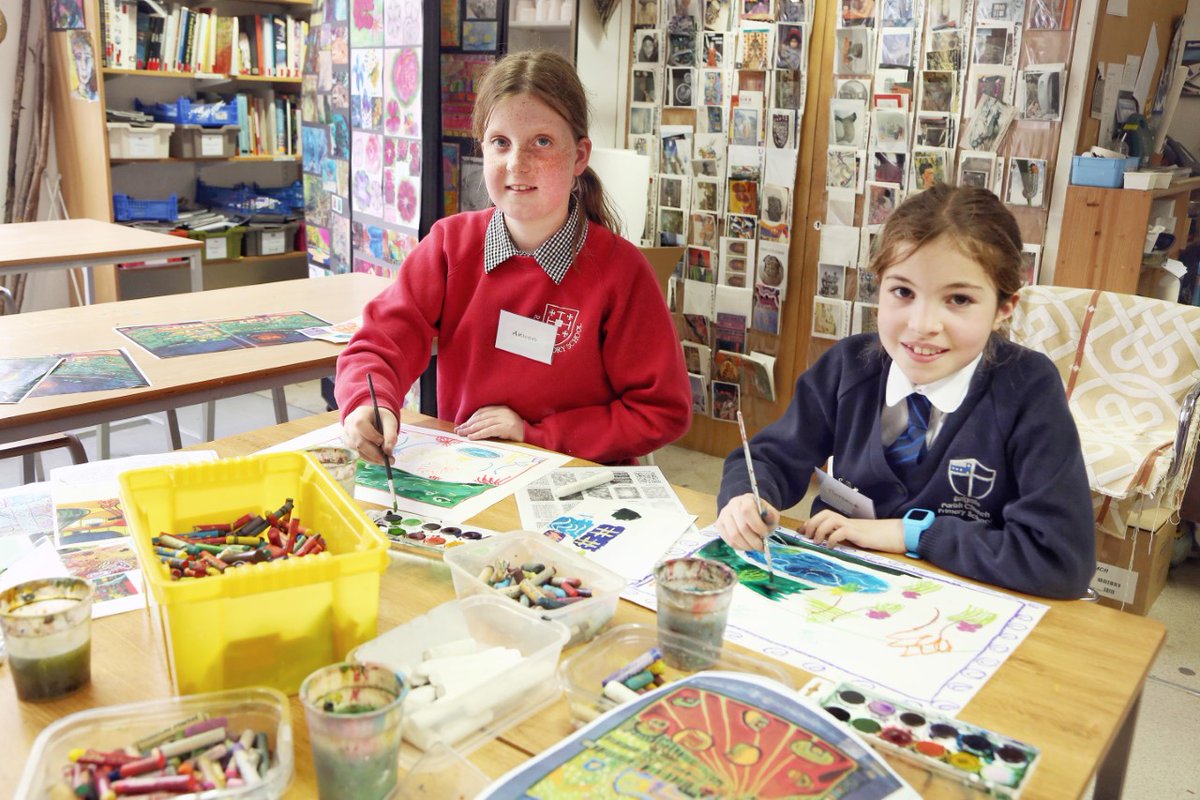 DunottarSchool's tweet photo. It was lovely to welcome the winners of our Funny Faces Art Competition to Dunottar for an art workshop. Well done to the very talented Adam, Alice, Anwen and Florence. https://t.co/MzvSgtXpVr