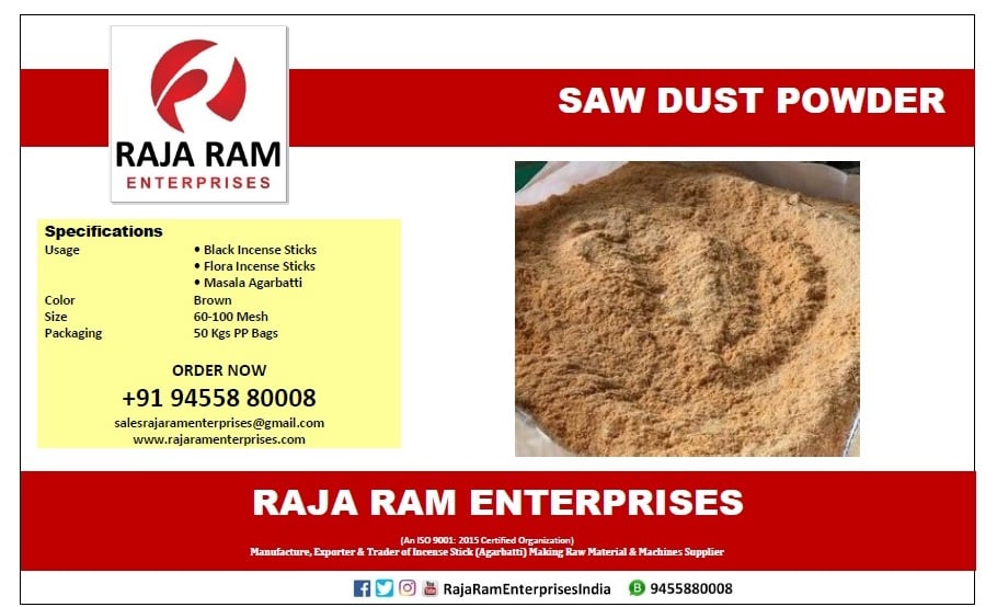 RajaRamGroup's tweet image. Raja Ram Enterprises is leading manufacturers, exporter and supplier best quality different grade of Saw Dust Powder in Uttar Pradesh, India.
please contact:
📞 094558 80008
📞 052235 88332
Raja Ram Enterprises, Lucknow, Uttar Pradesh
rajaramenterprises.co.in
 #SawDust #WoodPowder
