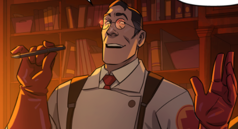 blackhaired_otd's tweet photo. Our black-haired character of the day is Medic from Team Fortress 2. https://t.co/NUSeYNMbn6