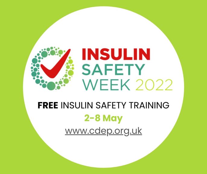 #InsulinSafetyWeek2022. Don’t miss out on free insulin safety training this week! @AneurinBevanUHB @BodmanSian @lou2986 @Franrees3