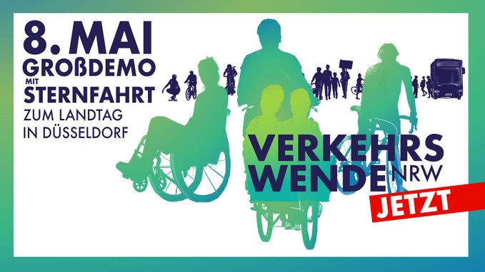 Wer fährt am Sonntag mit dem Bonner Zubringer zur Sternfahrt und Großdemo #VerkehrswendeJetztNRW nach Düsseldorf? Treffpunkt 7.20 Uhr an der Kennedybrücke. 

verkehrswendejetzt.nrw/alle-infos-3/