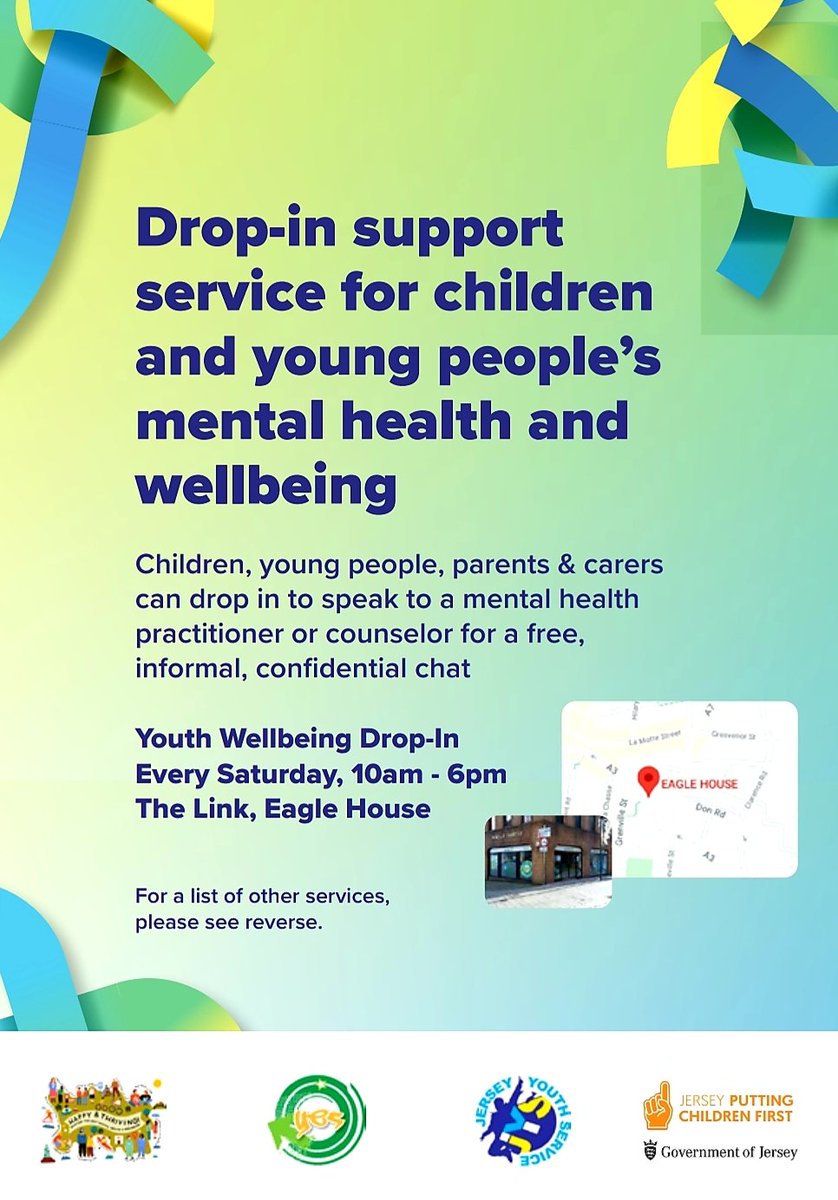 Need a bit of support? Someone to talk with? Under 25yrs? YES.je is open today... you just have to walk in👣 no appointment required. Our Youth Workers wont judge, just listen👂🏾 & provide the correct information or support.🙂 You're not alone🤝🏼