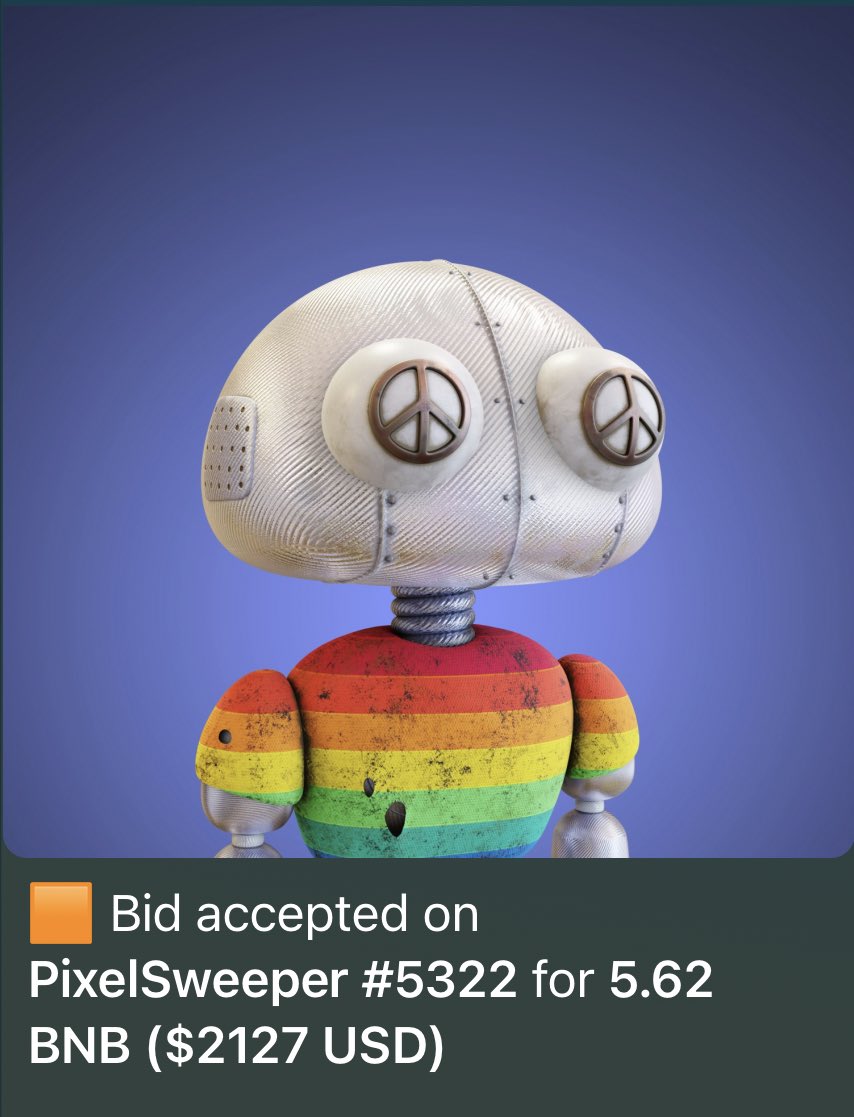 RainbowSWPR's tweet photo. This Beautiful Rainbow 🌈 Sweeper found a new Home-Wallet. 👀 
#NFTCommunity #NFTs https://t.co/pVuRF5WJbh