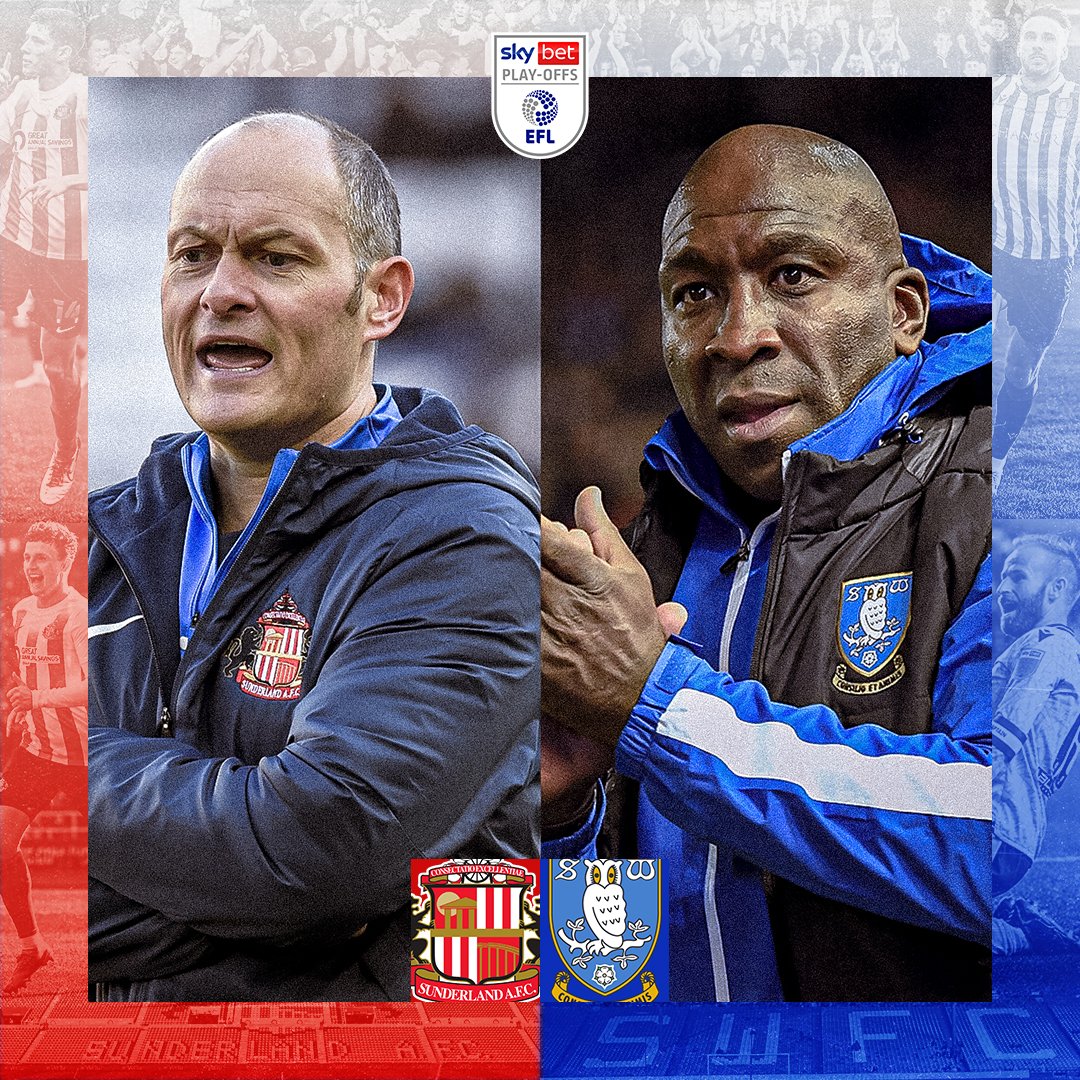 SkyBetLeagueOne's tweet photo. We go again! 😍

@SunderlandAFC 🆚 @swfc  

#EFLPlayOffs | #StepUp https://t.co/Ty1jxvgruP