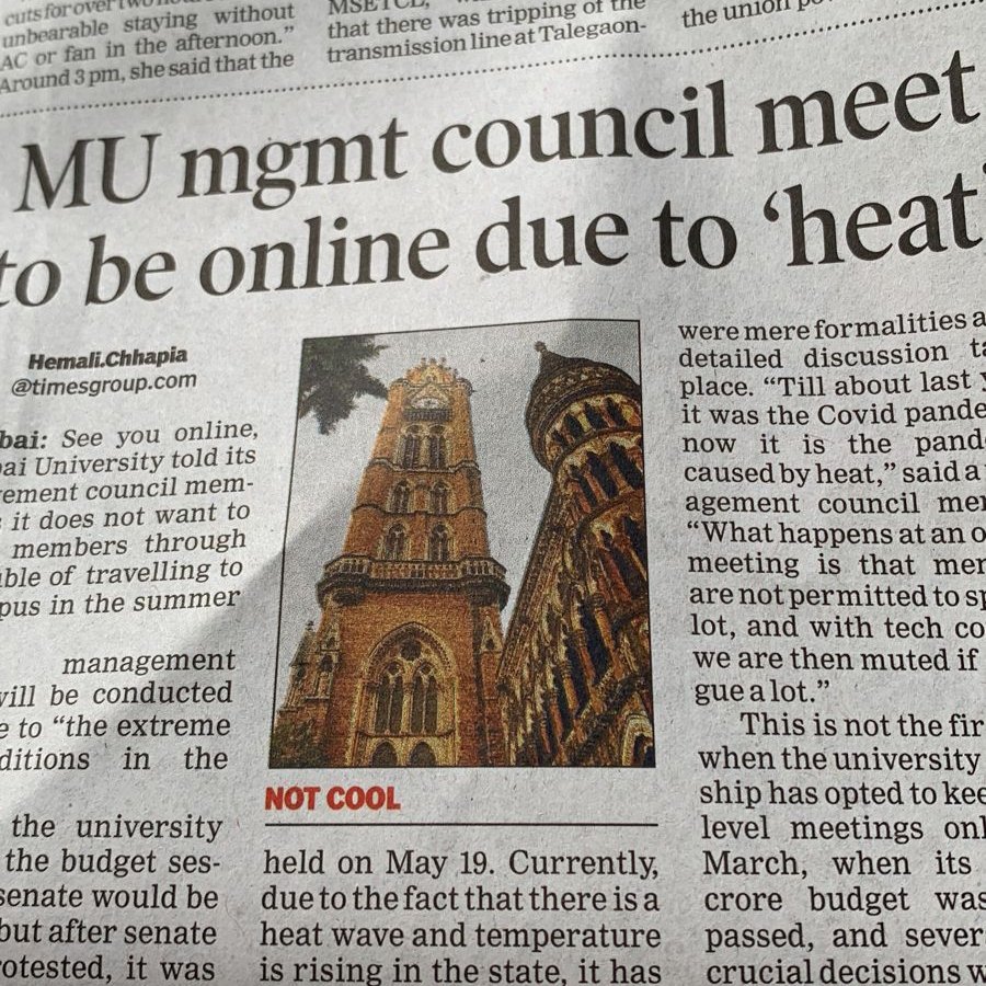 balushamane1's tweet photo. Mu meeting online due to heat🤔
And what about students, already, totally discrimination among them. students are ignored by the university @samant_uday @PawarSpeaks @Dev_Fadnavis @akhil1485 @NSUIMaha @iyogeshwar @BJP4Maharashtra @CMOMaharashtra @NSUIMumbai @ivikrantpatil https://t.co/PChlk8JFd9