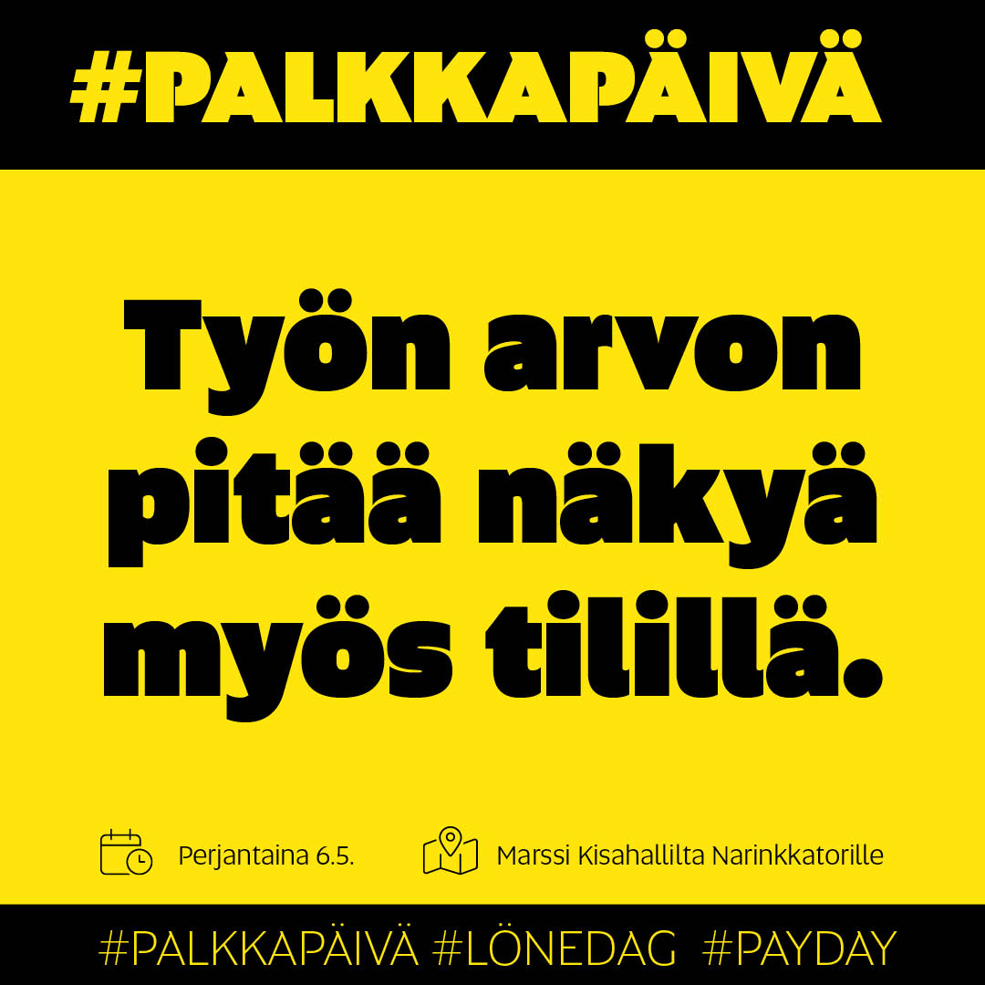 JUKOry's tweet photo. Kunta-alan #mielenilmaus 6.5. klo 12–15 #Helsinki  #marssi #Kisahalli #Mannerheimintie tervehdys @SuomenEduskunta #palkkapäivä-tapahtuma #Narinkkatori #neuvotellen2022 #lakko2022 #kunta @JUKOry @Jyty_ry @JHLry 
Rovaniemellä toritapahtuma klo 12–13.30 @Roikaupunki @RoiTapahtumat https://t.co/QwHUXBJyzI