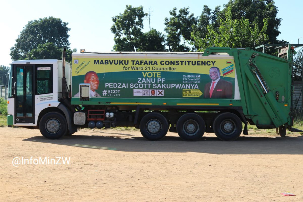 nickmangwana's tweet photo. This morning HE President Emmerson Mnangagwa will lead the National Clean-up Campaign at Number 1 grounds in Mabvuku, Harare. The Clean Up Day is held every first Friday of the month.
#TogetherProtectingTheEnvironment https://t.co/K3Pw2ZoOub