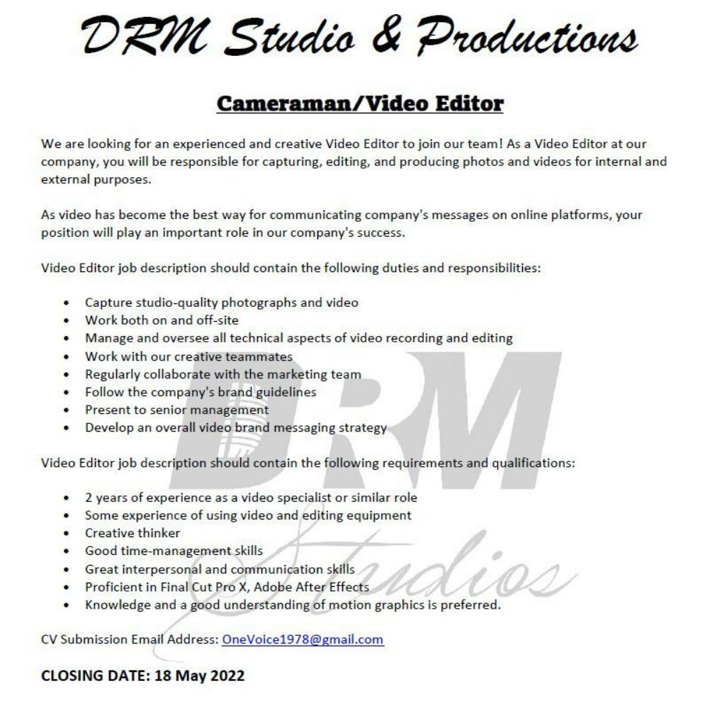 APRoseMokoena's tweet photo. Apply Now!!!
#DRMSTUDIOS #navigateyourway https://t.co/qd4mNZGKAi