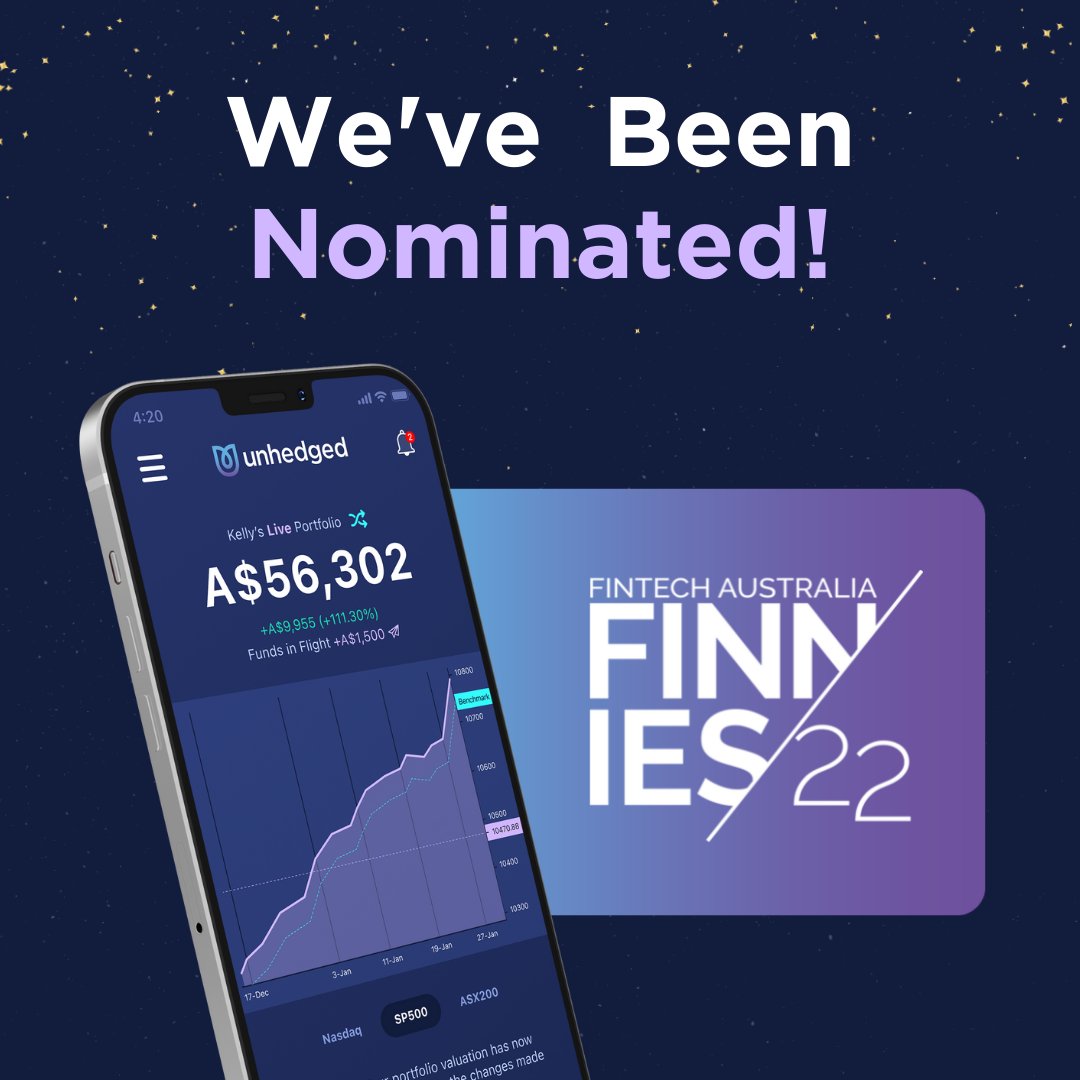 We are excited to announce that we have been selected as a finalist in the Sixth Annual Edition of <a href="/austfintech/">Australian FinTech</a> Australia's business awards.

The two categories we have been nominated for are:

⭐Excellence in Wealth Management 
⭐ Emerging FinTech Organisation of the Year