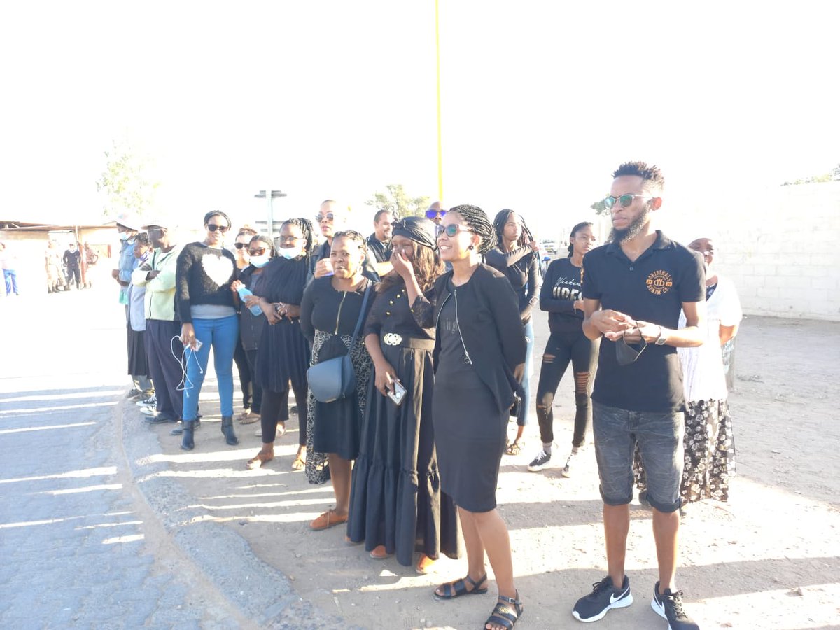 NewEraNewspaper's tweet image. Mariental residents have taken to the streets condemning the manner in which the prosecutors and police handled the case in which Hendrina Amupolo (9) was killed when a farmer allegedly drove over her at Plot K11 at the Hardap irrigation scheme on Monday.