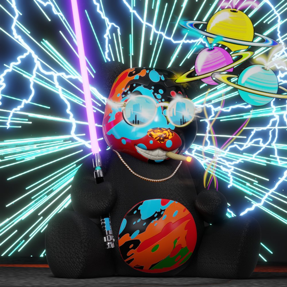 DJTRIXUK's tweet image. GIVING AWAY 1 X 3D INTERGALACTIC PANDA 
(the one on the right) ... 
To enter:
 - Retweet + tag 3 NFT frens
 - Mint 1 x @dopegallerylabs  (90% minted)
magiceden.io/launchpad/3d_i…
 - Post your mint in the Discord
discord.gg/B5WVwHEq
 - Winner announced in 24h 
#nftgiveaway