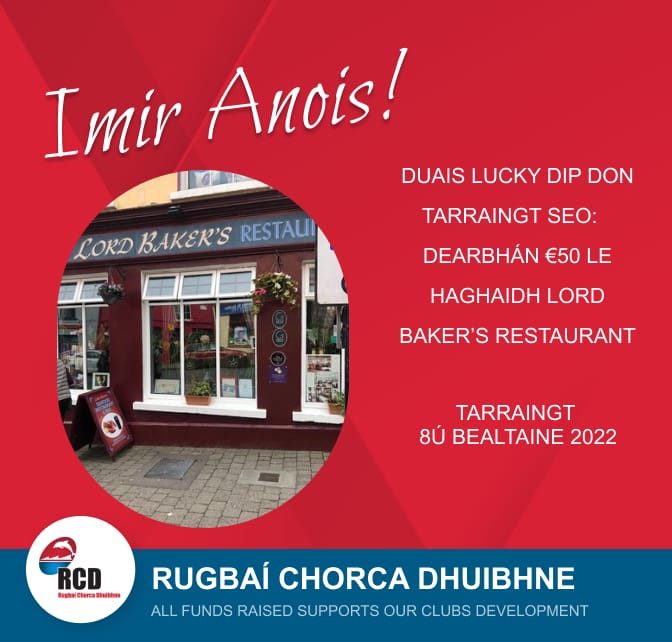 smartlotto.ie/rugbai-chorca-…  This week's jackpot is €1800 and a chance to win a €50 voucher to Lord Bakers 🏉. We advertised on etenders for a consultant to design and oversee our pitch development all help is greatly appreciated. Beidh an tarrac ar an Domhnach....bigí linn