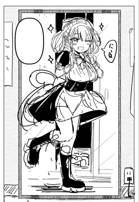 20話のラフ描いてます 