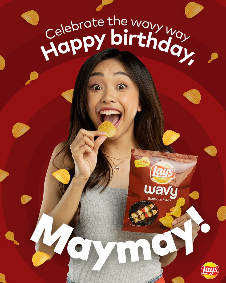 Happy birthday, @maymayentrata07! We hope you have nothing but waves of fun on your special day! #LaysDeliciouslyDistracting