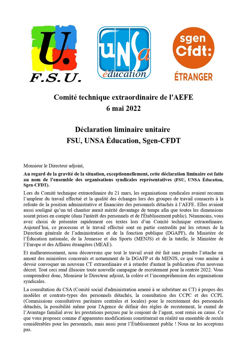 Sgen-CFDT Etranger tweet media