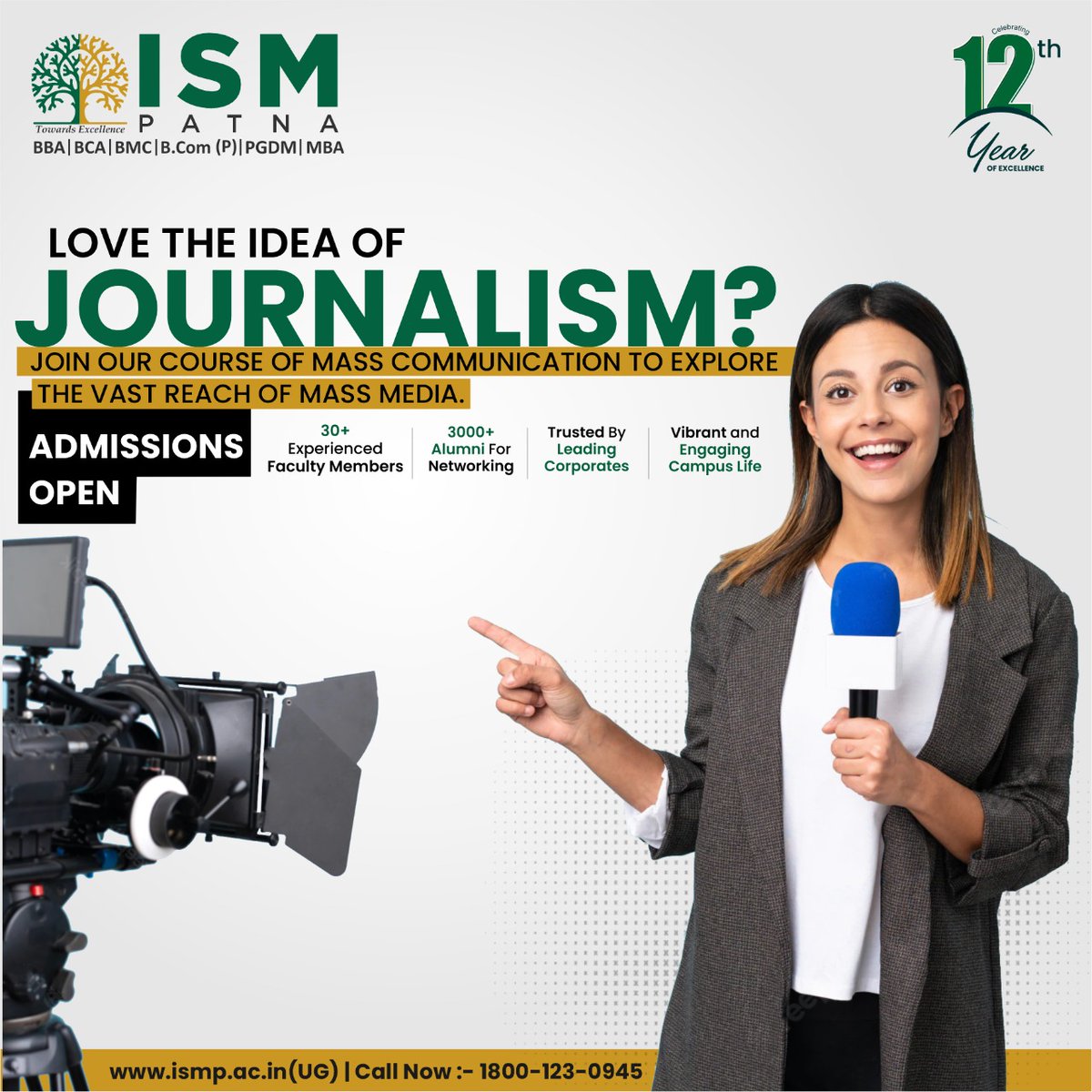 ISMPatna's tweet photo. At ISM we offer our students practical as well as theoretical knowledge so that our students are ready for all aspects of media. 

To know more, visit- 
🪩https://t.co/3kILHtsrnY
☎️Toll-Free Number- 1800-123-0945

#BMC #PGDM #PGDMcourses #admissionsopen #ISM https://t.co/Yvkd1LFEDt