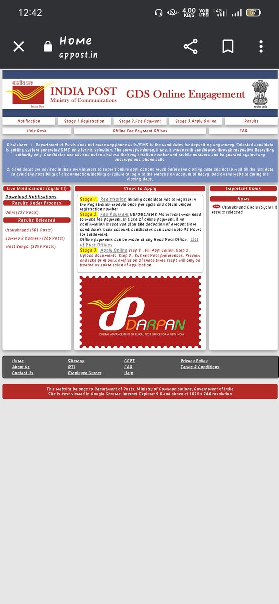 Priyaaaaa______'s tweet photo. When is the notification update updated on the official website? 
#IndiaPost 
@IndiaPostOffice https://t.co/U7vv8Ud99Q