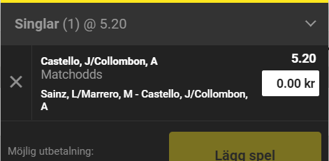 0p1imus's tweet photo. Riktigt fin för er som kan ta. Kass limit. Betsson med 2.60 exempelvis. https://t.co/pdXF722Q0R