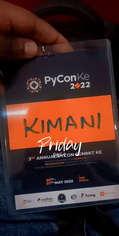 kimperria's tweet image. New beginnings with new meaning!

Attending my first ever tech event.

Day 1 of  #pyconke 2022
