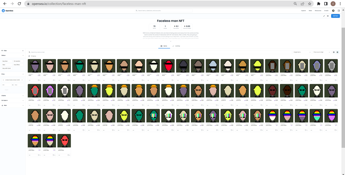 72/1000 NFTs 🔥🔥🔥💵💰💲
we are here ......😍😍😍😍😍
keep chasing🏃‍♀️🏃‍♂️