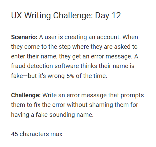 _miiishh's tweet photo. Tried the best that came to my mind!

@dailyuxwriting 
#UXWriting #DailyUXWriting #Microcopy https://t.co/Lo0kblRS3d