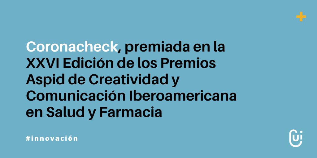 CODEPAsturias's tweet photo. La App Coronacheck, ha sido premiada en la XXVI Edición de los Premios Aspid de Creatividad y Comunicación Iberoamericana en Salud y Farmacia.
Esta innovación surge de la creatividad de GooMedical® en co-creación con el CODEPA y @Cuidalab
#cuidalab #codepasturias #coronacheck https://t.co/Sk3XYPKSFf