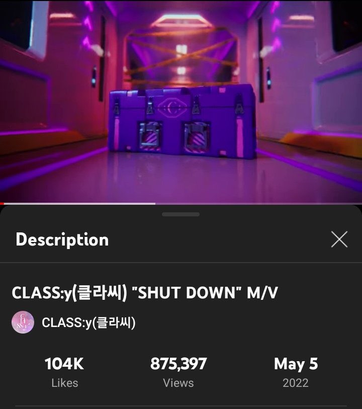 CLASSy_Global's tweet image. [📈] CLASSy SHUTDOWN MV reached 1M in 22h (CLASSy Channel + 1theK combined)  🎉

Goals: 
☑️ 1M in 24h
☑️ 80K likes in 24h

New Goal:
☑️ 100K likes in 24h

🔗 youtu.be/LWRwlPQNZnk

#CLASSy #클라씨 
@M25_CLASSy