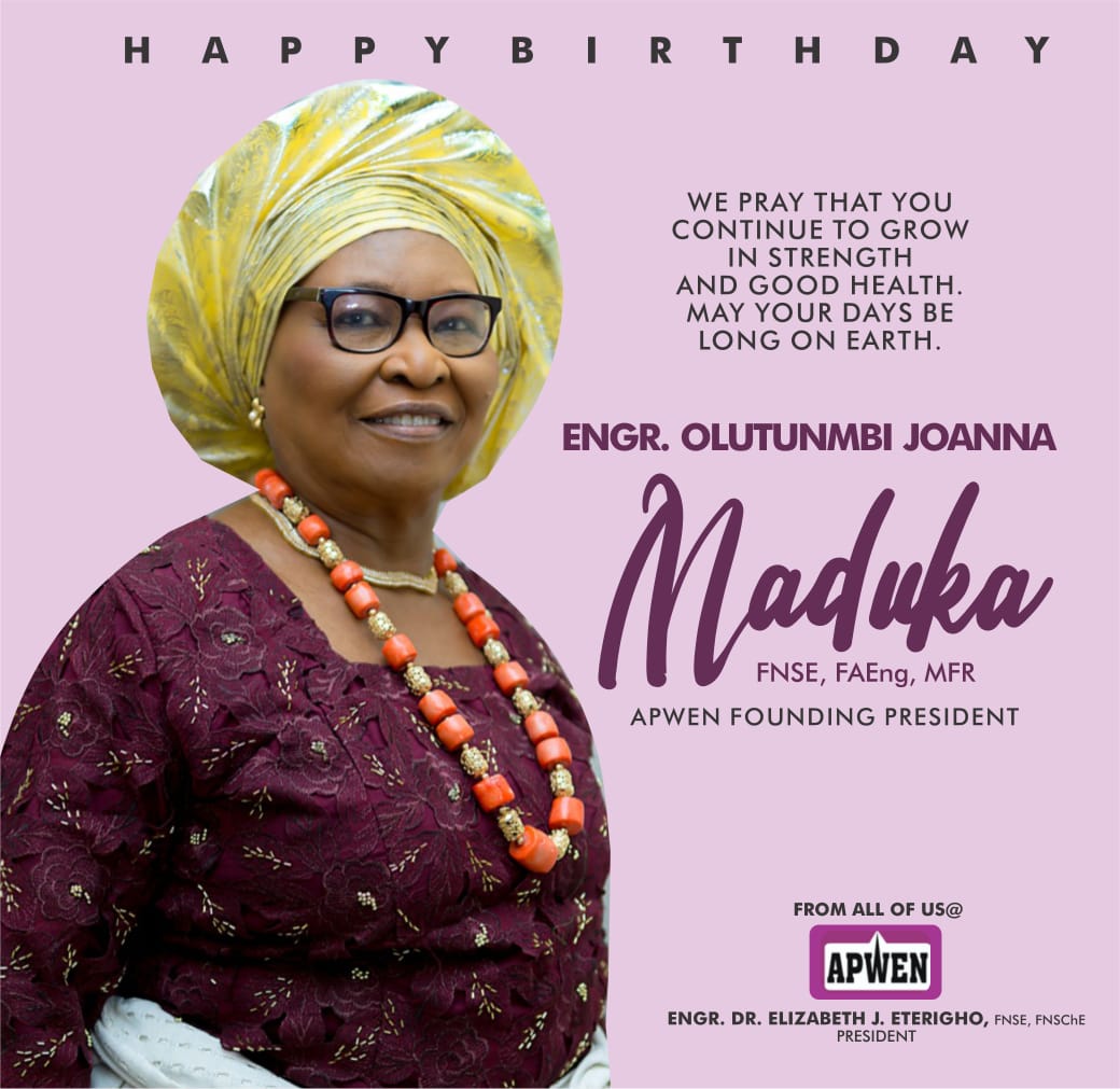 Happy Birthday to our Founding President. From All of Us @ APWEN, We Cherish you Ma. APWEN Cares!