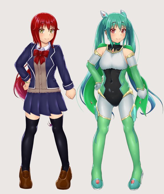 見直した時にどうしても耐えられなかったので、CG集に使う予定の子の立ち絵デザインし直しver 