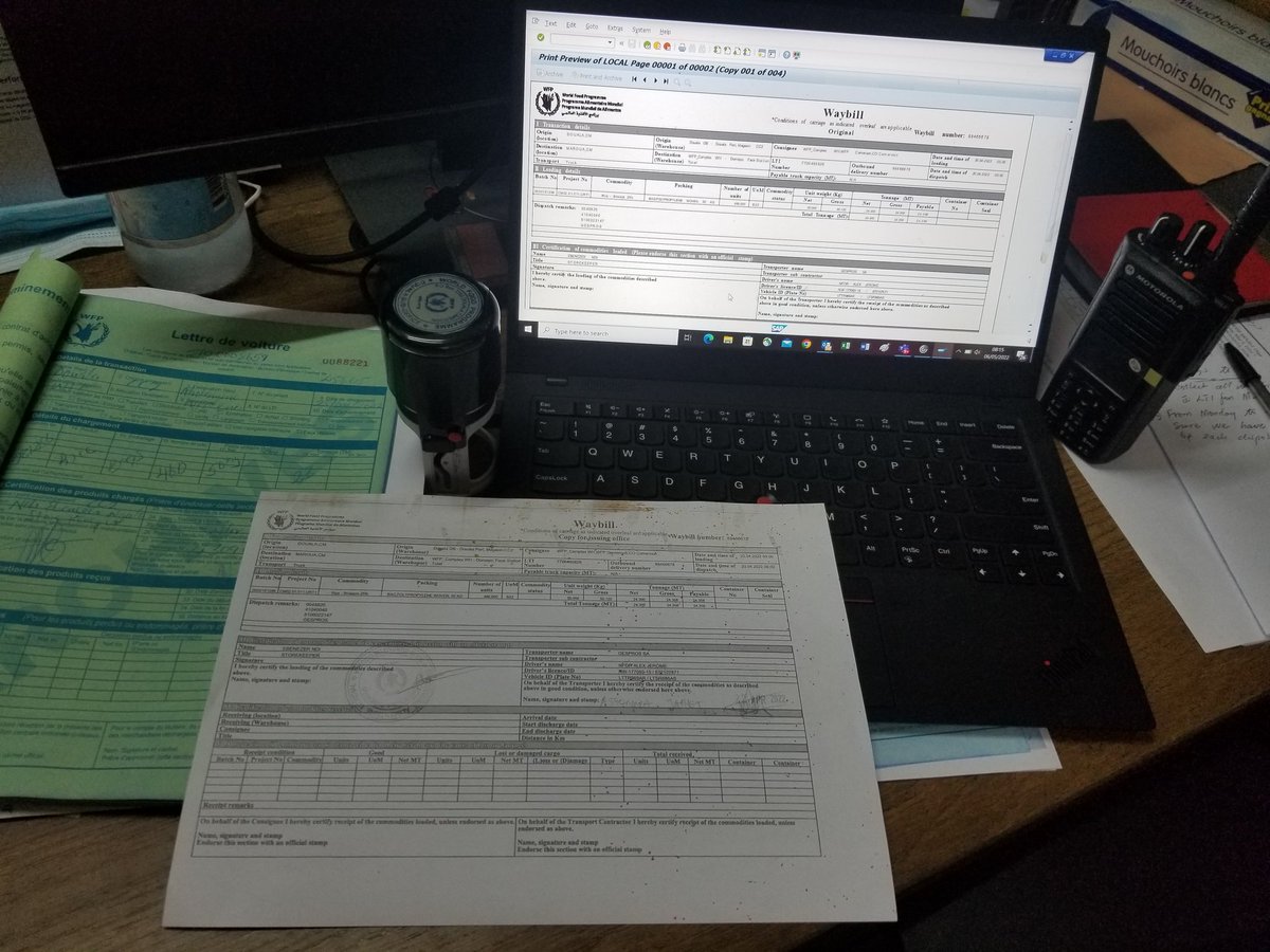 EbenezerNdi's tweet photo. #MyWFPstarterpack is inspection of food destined for #savingandchangingLives &amp; make sure we respect Q&amp;Q. Also  make sure the 🚛 moves out of the warehouse with its #waybills to the right destination.Thanks to the strong Douala #corridor team
@wanjakaaria @EricYapi7 @ColinceFeupa https://t.co/Ad8NJFiYRu