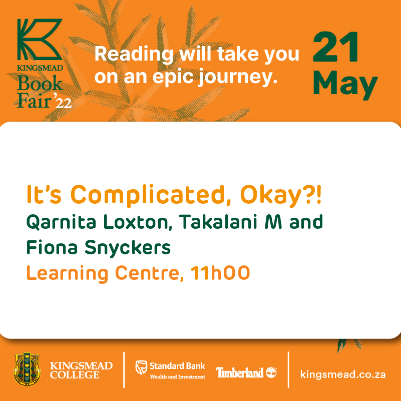 The most gripping romantic stories often involve a few unexpected turns &amp; entanglements. Join romance storytellers <a href="/QLed/">Qarnita Loxton</a>, <a href="/TakalaniM6/">Stories by Takalani M</a>, <a href="/FionaSnyckers/">Fiona Snyckers</a> &amp; <a href="/iamsamkemhlongo/">Samke S. Mhlongo</a> for a session on the pleasure of writing this genre. 
When: 21 May 
Buy tickets: bit.ly/KBF-2022
#KBF22