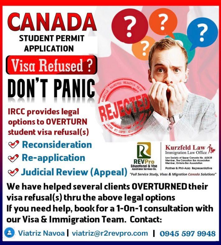 revtech_intl's tweet image. Need help with your Visa Application? 

We have helped several clients overturned their VISA REFUSAL!
For those who need assistance in pursuing a successful student visa application - new &amp;amp; refused cases, Send us a message anytime or email us at viatriz@r2revpro.com