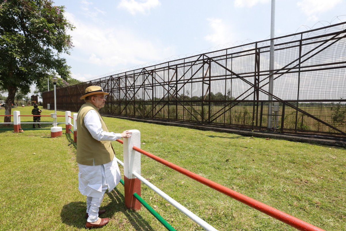 Inspected the Teen Bigha Corridor at the India-Bangladesh Border in West Bengal.