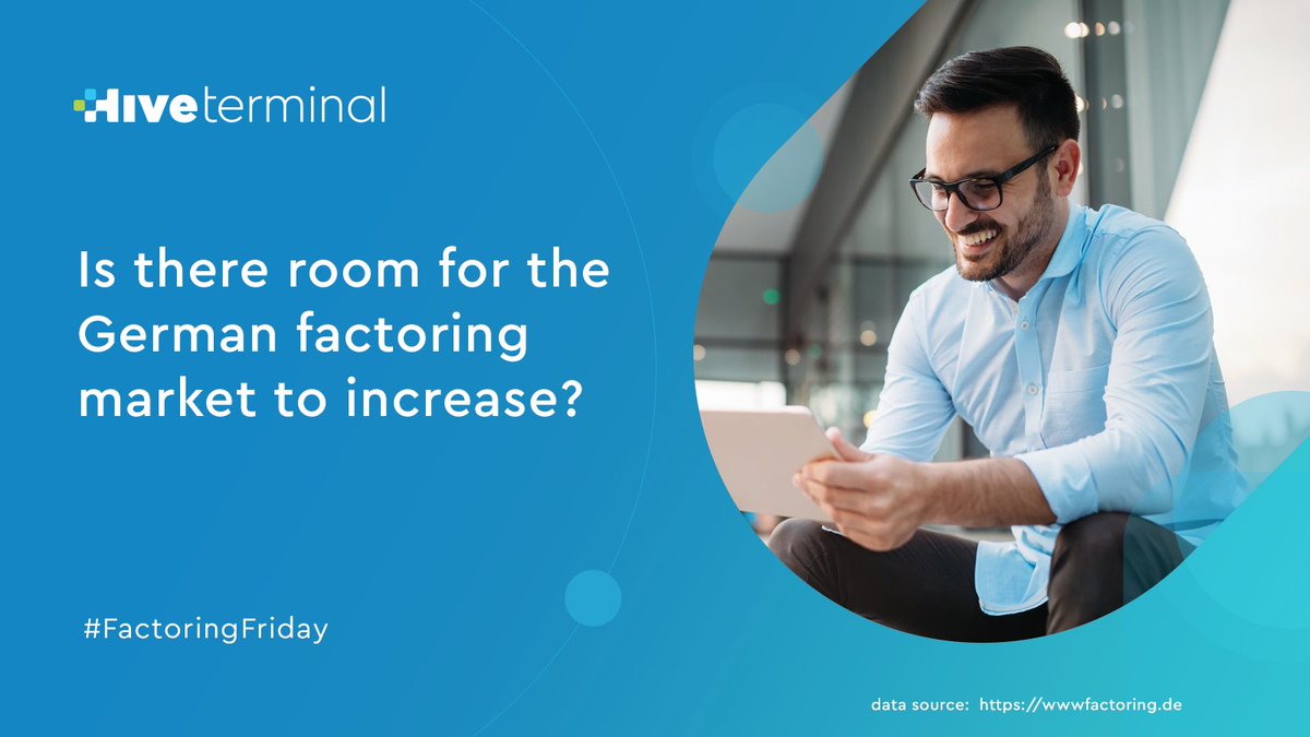 In 2020 the 🇩🇪 factoring market was worth 270 billion Euros. But as a percentage of GDP that's only 8.4%. Small when compared with 16% in 🇪🇸 and 14% in 🇫🇷 &amp; 🇮🇹.

Plenty of room for this market to grow even bigger❗ A key driver for Hiveterminal expansion. #smartBusiness 🧠