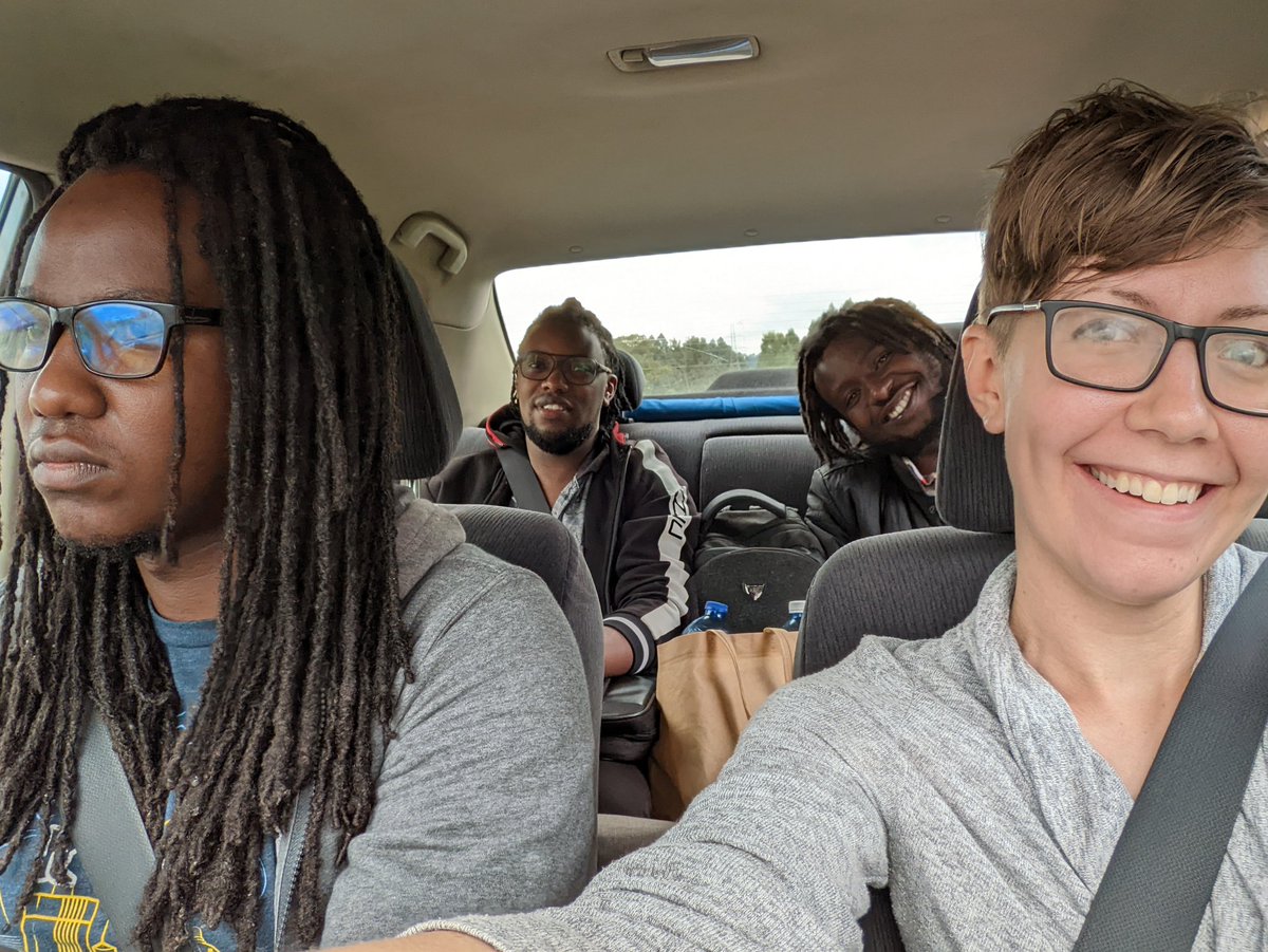 KateKuehl's tweet image. On our way to #PyConKe!! Excuse my husband&apos;s serious face, he&apos;s excited, just making sure we get there in one piece. 

#PyConKE2022 #python @pythonairobi
