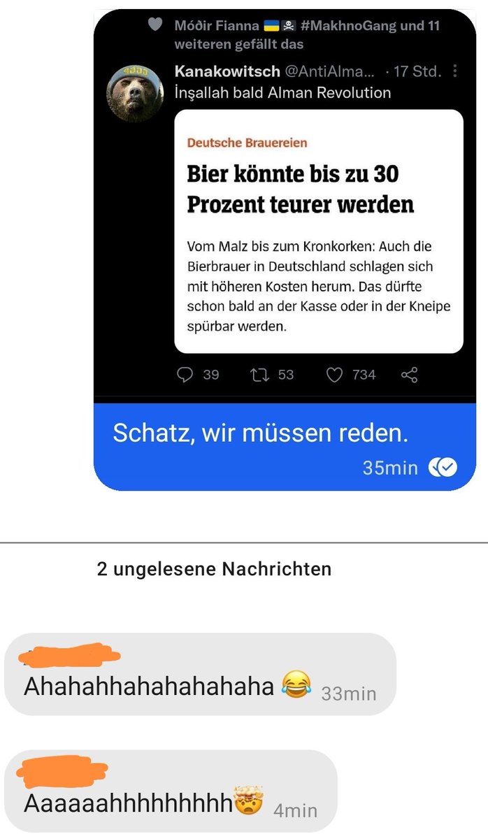 julimaelle's tweet photo. dpa. Die Rezeption auf die Meldung fiel bei der Mitbewohnerin und dem Freund unterschiedlich aus.
#Biergate https://t.co/Lfw8YI3g12