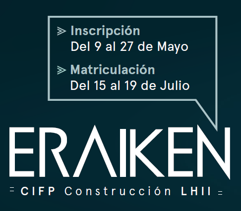 ¡¡Somos FP!! Formación Profesional para Construcción, Carpintería, Instalaciones y Prevención de Riesgos. Comienza el período de Inscripción.
 ¡¡No te olvides!! Te esperamos