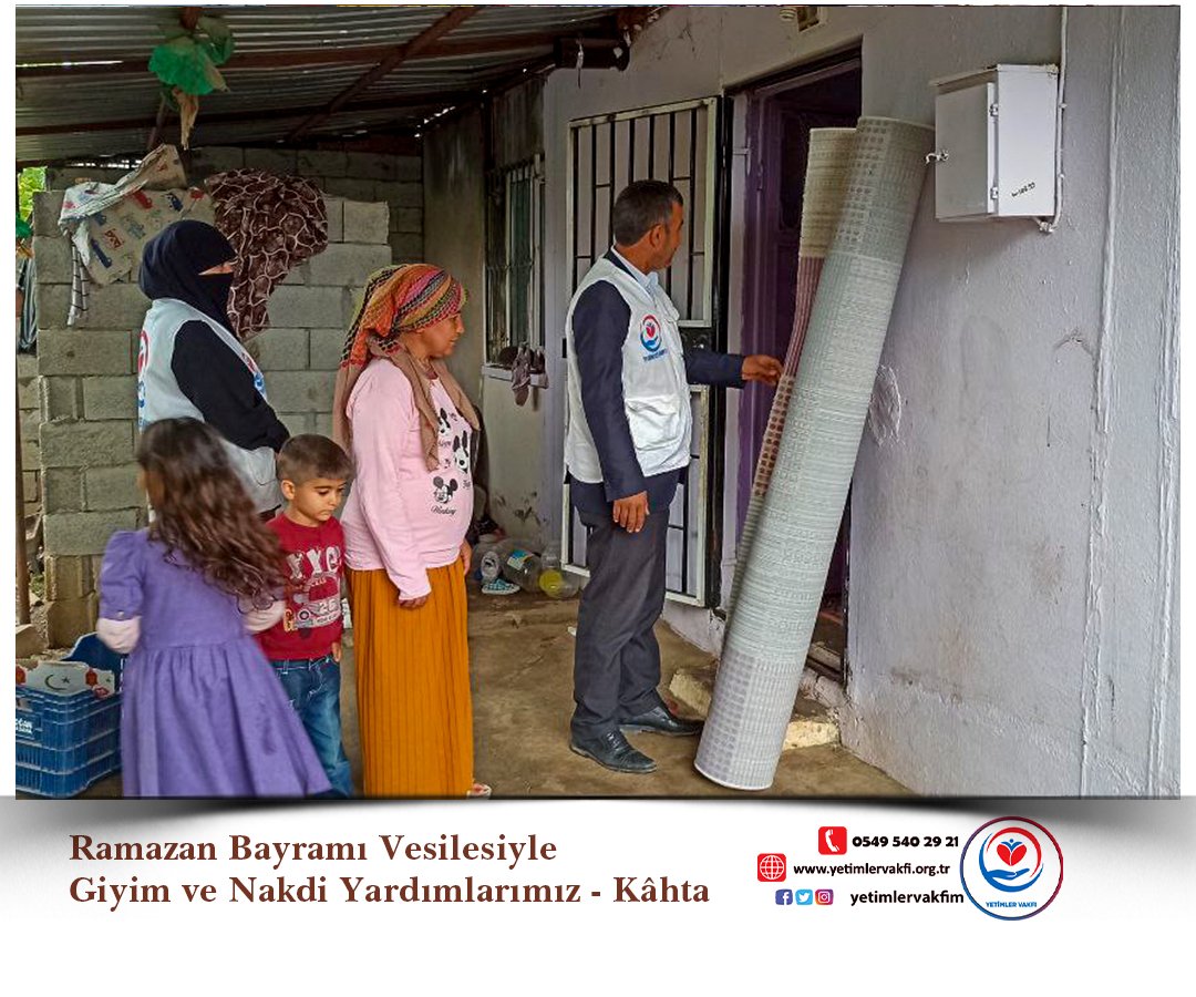 YetimlerVakfim's tweet photo. Yetimler Vakfı #Kâhta temsilciliğimiz #RamazanBayramı ‘nda onlarca yetim kardeşimizi giydirip yetim ailelere nakdi yardım desteğinde bulunarak mutluluklarına vesile oldu. 

kendilerine ve hayırseverlerimize teşekkür ederiz. 

📱0549 540 29 21 

📍Kâhta https://t.co/onYiVuSnWj