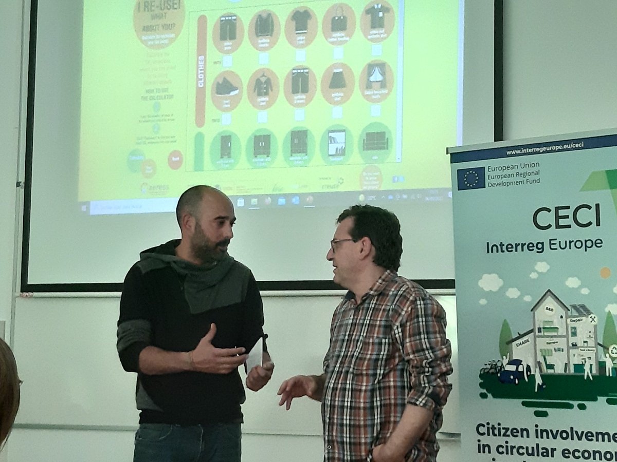 Use reutilizayevitaco2.aeress.org to calculate the Co² footprint of clothes saved from bins. The university of valencia also made a social calculator.