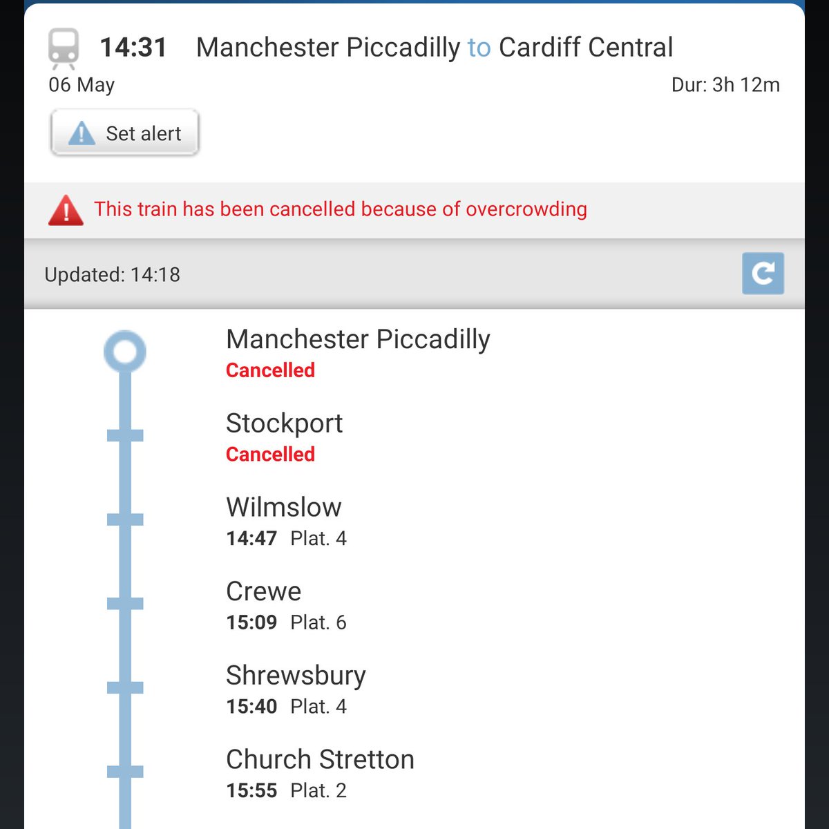.<a href="/tfwrail/">Trafnidiaeth Cymru Trenau Transport for Wales Rail</a> ...seems a bit of a counterproductive solution?