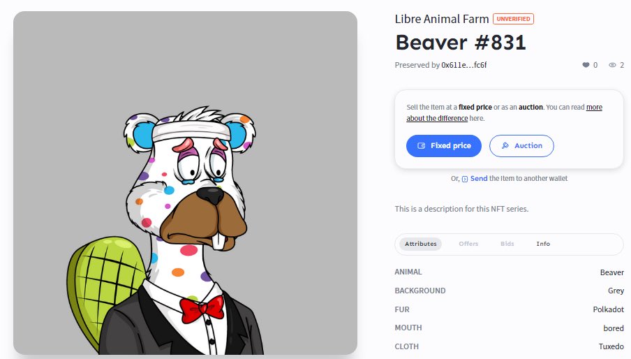 oknasystemss's tweet photo. I minted my #NFT @LibreDeFi🎉 this is a unique collection of #Animal Farm👍
P.S. He's not sad a lot, he needs a friend))) #libredefi #libre #defi #NFTmint #NFT #Nfts $libre #BSC #nftdrop #NFTS #NFT #nftcommunity #nftcollectors #nftdrops #nftgiveaway #NFTSHILL #NFTcollectibles https://t.co/frold9CeUK