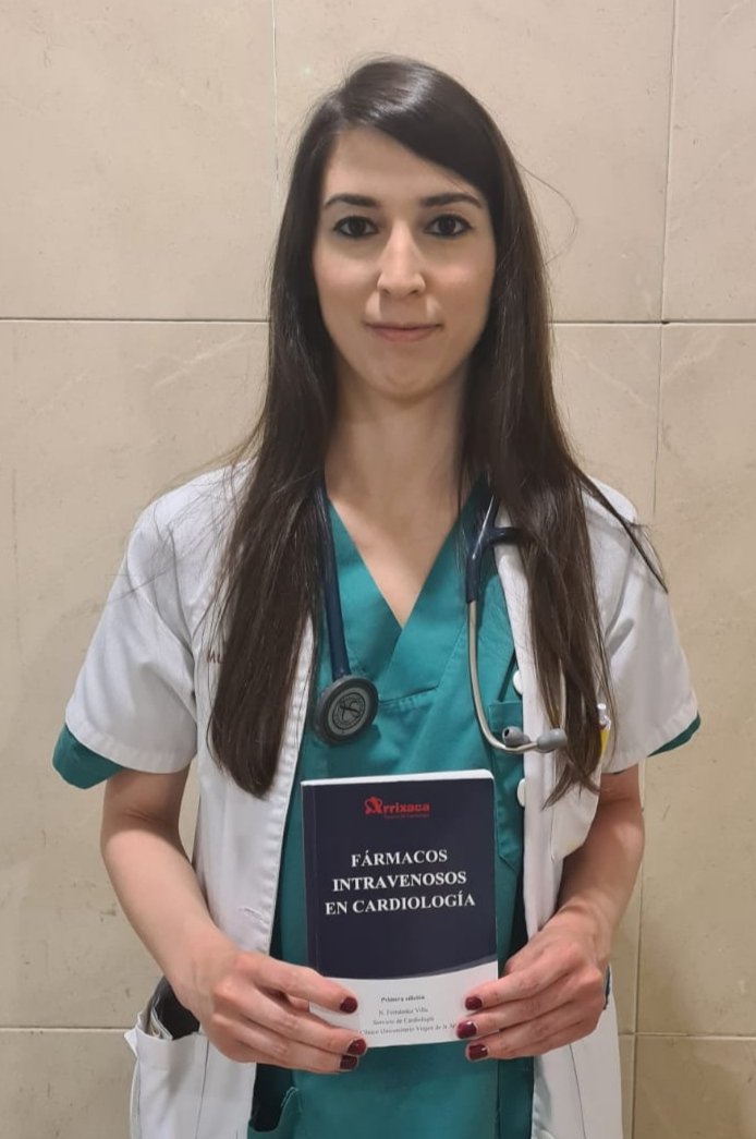 AreaUnoArrixaca's tweet photo. 🫀📘La residente de cardiología Noelia Fernández Villa presenta su libro "Fármacos intravenos en cardiología"💉, el martes 10 en el salón de actos de la Arrixaca a las 8,15h. Los asistentes recibirán un ejemplar gratuito @carprimur @cardioHGUA @CirugiaHcuva #Area1Arrixaca https://t.co/wNmCgNMoZH