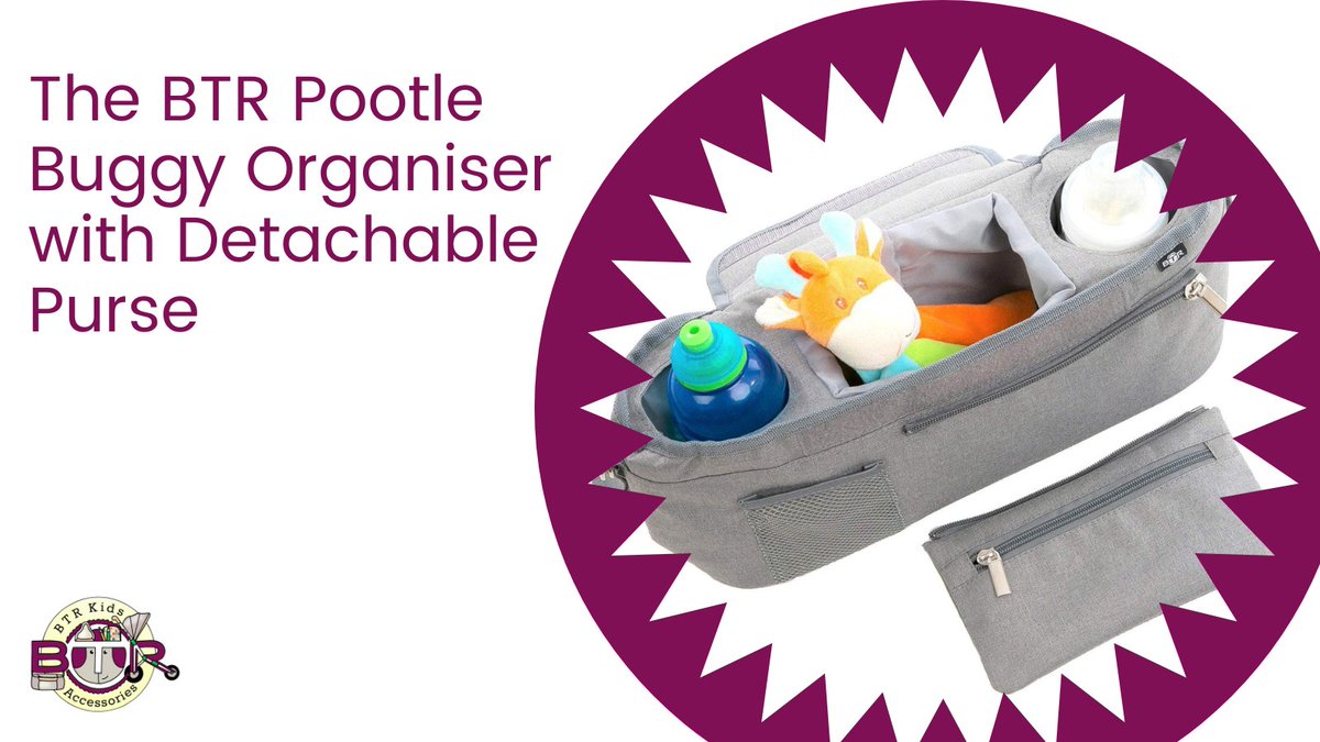 BTRDirectKids's tweet photo. 😉Always scrabbling for your card or cash in the bottom of your bag?💳
🎉Scrabble no more! 
With the BTR Pootle Buggy Organiser you get a detachable zipped purse, as well as 3 other areas for storing all life's necessities.🍼🍌🧸
🌠Buy yours now: https://t.co/rgcEgHO6zk https://t.co/at88LIvTFV