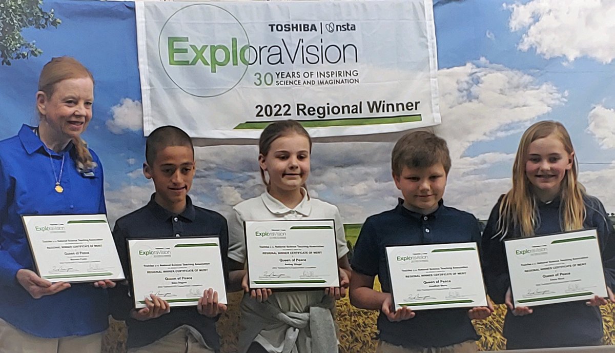 ToshibaAmerica's tweet photo. Announcing the innovative #STEM projects of this year's #ExploraVision National First Place Winners! Congrats to these brilliant #K12 inventors and their creative solutions to issues like CHD to plastic pollution!: https://t.co/mhkJ758HhQ https://t.co/eJ0gWw9O79